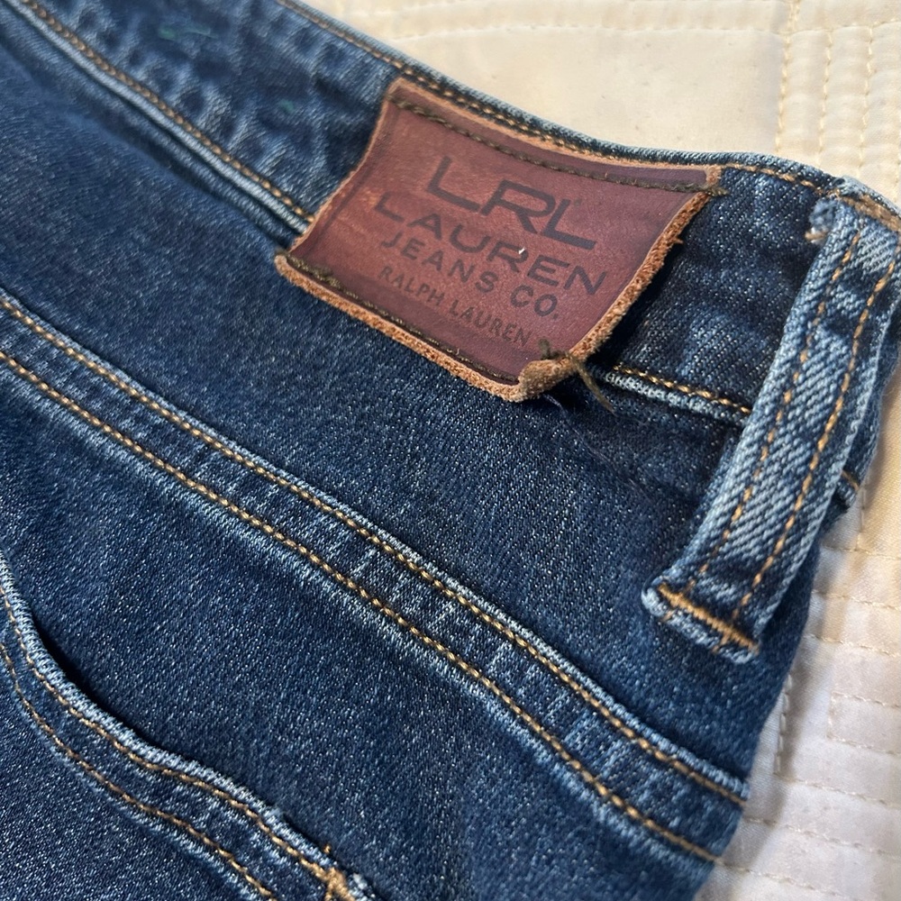 Ralph Lauren Blue Straight Leg Bootcut Jeans size 14 - Picture 4 of 8
